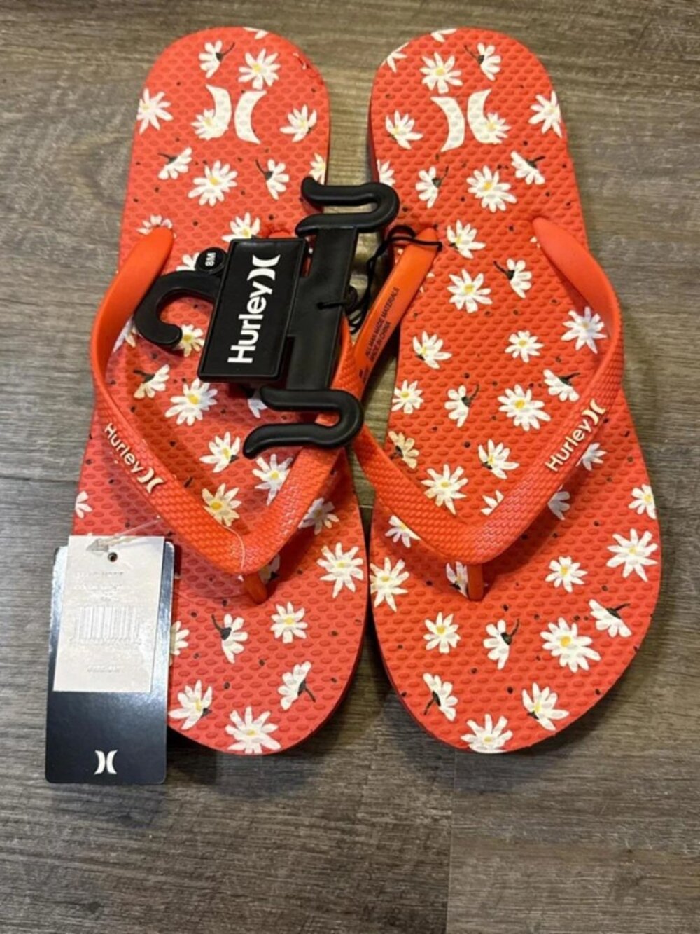 Hurley Women's Orange and Red Flipflop